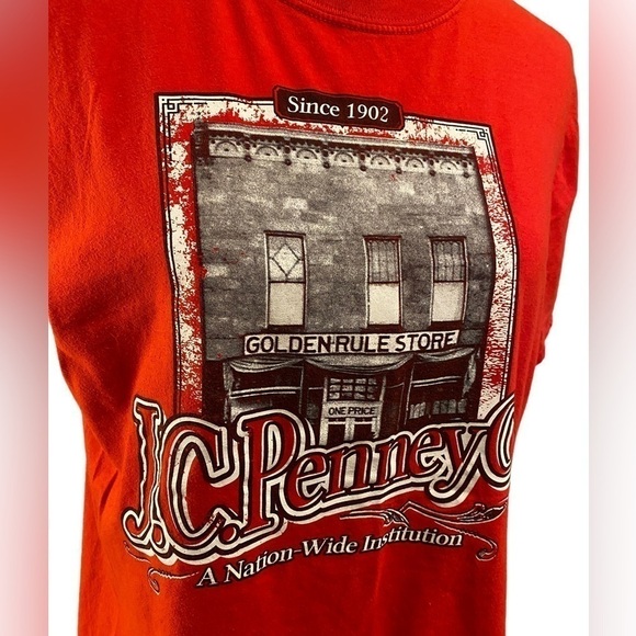 J.C. PENNEY CO. SINCE 1902 Golden Rule Store Distressed Print--Adult T Shirt L - Picture 3 of 9